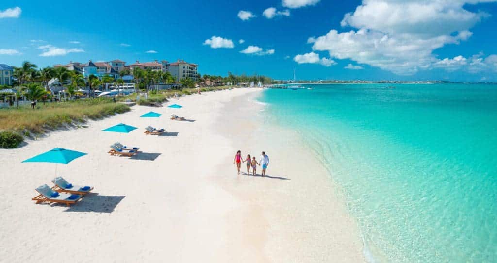 Stunning beach of Turks and Caicos